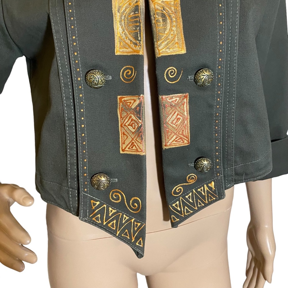 VINTAGE A.C. CLOTHING CROP JACKET SZ M - Picture 8 of 15